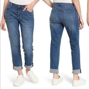 Kut from the Kloth Carrie Boyfriend Jeans Medium Wash‎ Stretch Denim Size 6